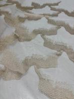 Stof voor luxe gordijnen ORGANZA MICRONET, geborduurd en