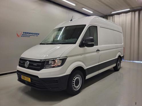 Volkswagen Crafter 2.0TDI 141pk L3/H3 Trekhaak Euro 6!, Auto's, Bestelauto's, Onderhoudsboekje, Lease, Handgeschakeld, Wit, Volkswagen