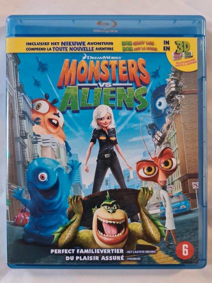 MONSTERS VS ALIENS (3D) (BLURAY), Cd's en Dvd's, Blu-ray, Gebruikt, Verzenden