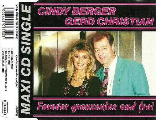 cd single - Cindy Berger Gerd Christian - Forever Grenzel..., Cd's en Dvd's, Cd Singles, Zo goed als nieuw, Verzenden