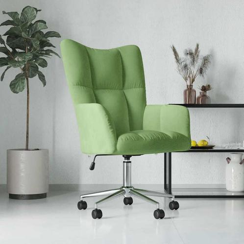 vidaXL Relaxstoel fluweel lichtgroen, Huis en Inrichting, Fauteuils, Nieuw, Verzenden