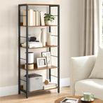 Boekenkast 5 Lagen – Industrieel Wandrek en Opbergrek, Huis en Inrichting, Verzenden, Nieuw