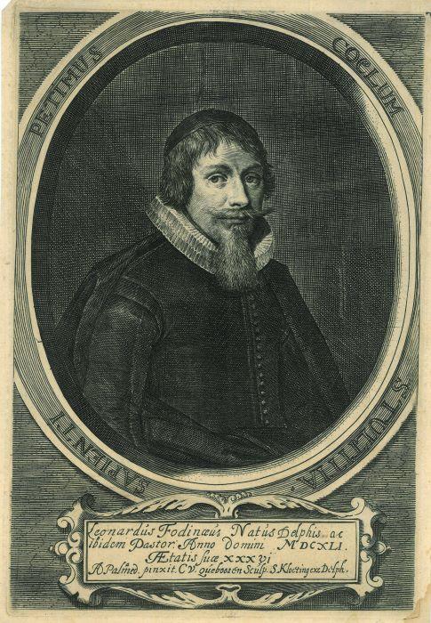 Portrait of Leonardus Fodinaeus, Antiek en Kunst, Kunst | Etsen en Gravures