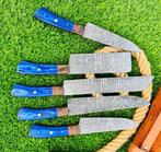 Gold Deer - 5 Piece professional knives set - Hammered Steel