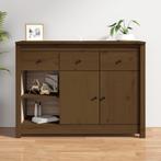 vidaXL Dressoir 100x35x74 cm massief grenenhout honingbruin, Huis en Inrichting, 100 tot 150 cm, Verzenden, Nieuw, Grenenhout