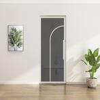 Stalen Taatsdeur - Wit - 2 Vlaks rond - Rook glas, Doe-het-zelf en Verbouw, Minder dan 80 cm, Overige typen, Nieuw, Metaal