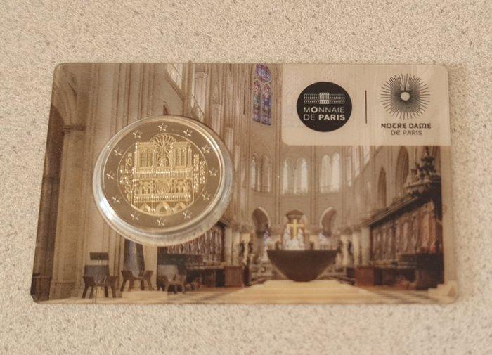 Frankrijk. 2 Euro 2025 Notre Dame de Paris (Zonder, Postzegels en Munten, Munten | Europa | Euromunten