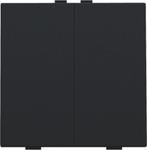 Niko Home Control Dubbele Drukknop Zwart Gecoat - 161-51002, Verzenden, Nieuw, Overige typen