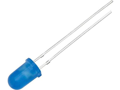 LED Diode 5mm - Mat blauw - Per stuk, Hobby en Vrije tijd, Elektronica-componenten, Nieuw, Ophalen of Verzenden