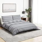 vidaXL Dekbedovertrekset 200x220 cm katoen grijs, Huis en Inrichting, Verzenden, Nieuw, Grijs