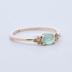 Zonder Minimumprijs - Ring 14 kt. - 0.39ct. tw. Smaragd, Nieuw