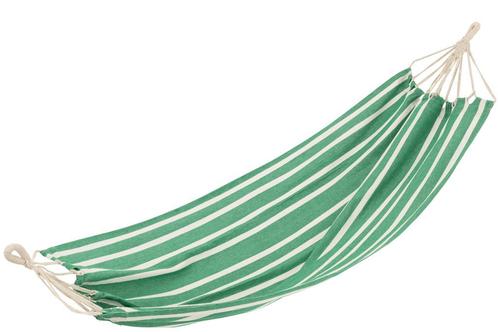 J-LINE HANGMAT STREPEN – KATOEN/POLYESTER DONKERGROEN/WIT, Tuin en Terras, Aarde en Mest, Overige typen, Ophalen of Verzenden