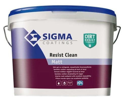 Sigma Resist Clean Matt - RAL 7021 - 5 liter, Doe-het-zelf en Verbouw, Verf, Beits en Lak, Verf, Overige kleuren, Nieuw, 5 tot 10 liter