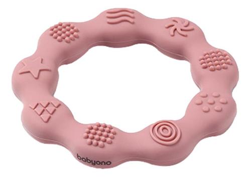 Baby Ono Ring Roze Silicone Bijtring 825/02, Kinderen en Baby's, Speelgoed | Babyspeelgoed, Nieuw, Verzenden