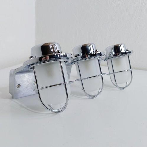 Nordlux - Wandlamp (3) - Marina - Chroom - Glas, Metaal -, Antiek en Kunst, Antiek | Lampen
