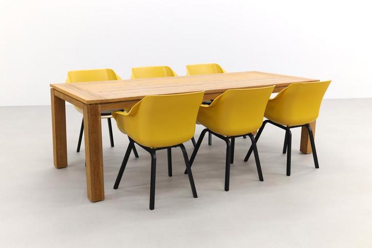 Hartman Sophie Element Yellow/Rome brown 240 cm. tuinset -, Tuin en Terras, Tuinsets en Loungesets, Tuinset, Nieuw, Hout, Verzenden