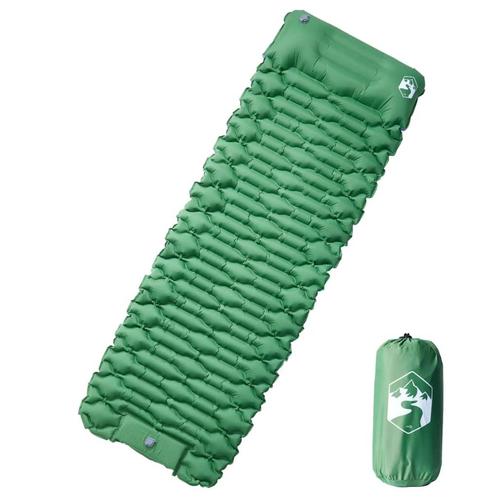 vidaXL Kampeermatras met kussen zelfopblazend 1-persoons, Caravans en Kamperen, Slaapzakken, Nieuw, Verzenden