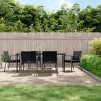 vidaXL 7-delige Tuinset met kussens poly rattan en staal, Tuin en Terras, 6 zitplaatsen, Nieuw, Tuinset, Verzenden