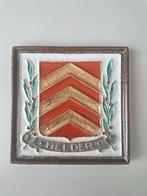 Tegel - Cloisonne (wapen)tegel Den Helder - Porceleyne Fles, Antiek en Kunst