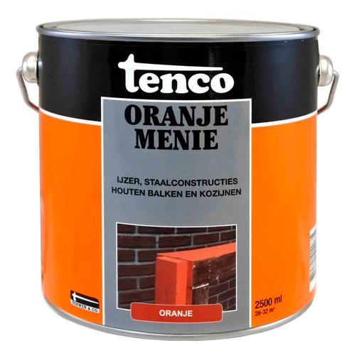 Tenco oranje menie 2,5 liter, Doe-het-zelf en Verbouw, Verf, Beits en Lak, Nieuw, Verzenden