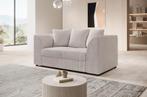 Bankstel Alfort 2 - Beige - Ribstof - 2-zits - Met kussens, Huis en Inrichting, Verzenden, 150 tot 200 cm, Modern, Nieuw