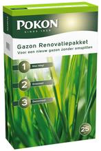 Pokon Gazon Renovatiepakket 1,75KG voor 25m2, Tuin en Terras, Aarde en Mest, Ophalen of Verzenden