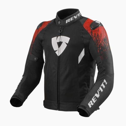 REVIT! Quantum 2 Air Jas Zwart Rood, Motoren, Kleding | Motorkleding, Heren, Nieuw met kaartje, Jas | textiel, Verzenden