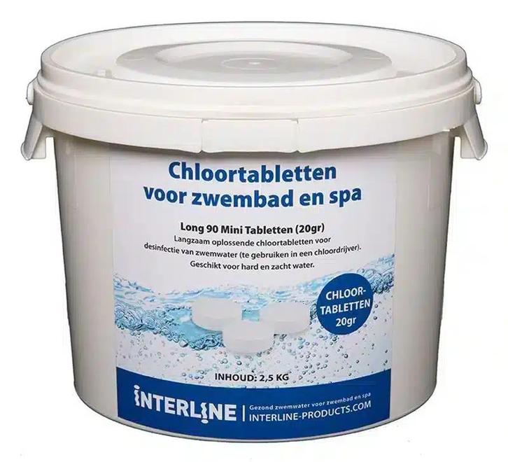 Interline Chloortabletten 2,5 kg - 20 gram Tabletten, Telecommunicatie, Carkits, Verzenden