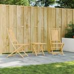 vidaXL Tuinstoelen 2 st inklapbaar 46x66x99 bamboe, Tuin en Terras, Tuinstoelen, Verzenden, Nieuw, Hout