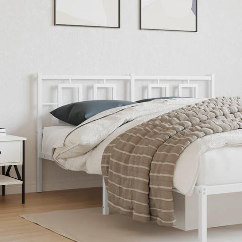vidaXL Hoofdbord 150 cm metaal wit, Huis en Inrichting, Slaapkamer | Bedden, Nieuw, Metaal, Verzenden