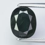 Groen, Blauw Saffier - 8.66 ct - nternational Colored, Nieuw