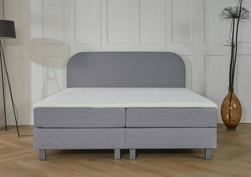 ACTIE! Boxspring Athene 140 200 Grijs, Huis en Inrichting, Slaapkamer | Boxsprings, 140 cm, 200 cm, Grijs, Twijfelaar, Nieuw, Verzenden