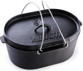 Dutch Oven 9L Ovaal Valhal Outdoor AANBIEDING!, Caravans en Kamperen, Kampeeraccessoires, Nieuw, Ophalen of Verzenden