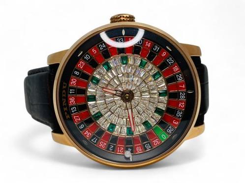 Veiling - Uniek Pindu Design Roulette Automatisch Horloge, Sieraden, Tassen en Uiterlijk, Horloges | Heren