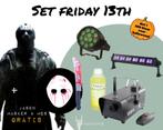 Halloweenset Friday 13th Rookmachine, Blacklight En Par Spot, Muziek en Instrumenten, Licht en Laser, Nieuw, Overige typen, Verzenden