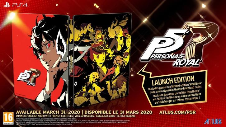 Persona 5 Royal Launch Edition (PlayStation 4), Spelcomputers en Games, Games | Sony PlayStation 4, Gebruikt, Vanaf 12 jaar, Verzenden
