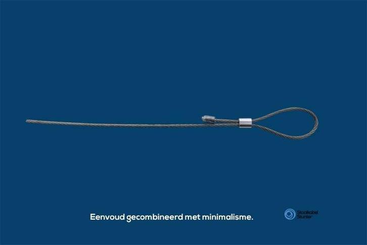 Staalkabel met eindstop 1.2mm dik en 3m lang, Doe-het-zelf en Verbouw, IJzerwaren en Bevestigingsmiddelen, Verzenden