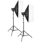 Bresser BRT-200B 2x 200W studio flitsset | Outlet model, Verzenden, Gebruikt, Overige Merken