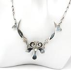 Zilver, 925 Sterling Zilver & Emaille - Ketting met hanger -