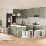 vidaXL Hondenhek inklapbaar met deur 15 panelen 750cm, Dieren en Toebehoren, Honden-accessoires, Verzenden, Nieuw