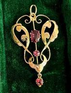 Hanger - 9 kt. Geel goud - 9ct Art Nouveau lavaliere