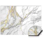 Elegant Gold Marble Spatscherm, Verzenden, Nieuw