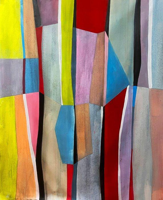 J. DELGALLO - El ritmo de la ciudad. XL ( NO Reserve ), Antiek en Kunst, Kunst | Schilderijen | Modern