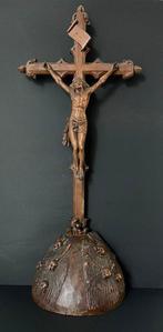 Crucifix - Hout - 1850-1900 - Groot kruisbeeld Golgotha