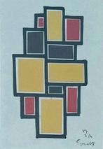 Siep Van Den Berg (1913-1998) - Abstracte compositie in, Antiek en Kunst