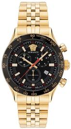 Versace VE2U00622 Hellenyium Chrono horloge 43 mm, Overige merken, Staal, Staal, Verzenden