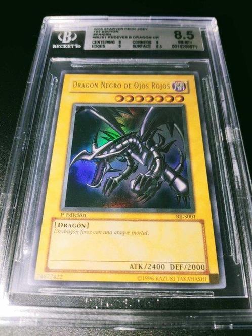 Konami - 1 Graded card - Red-Eyes B. Dragon - BGS 1, Verzamelen, Overige Verzamelen