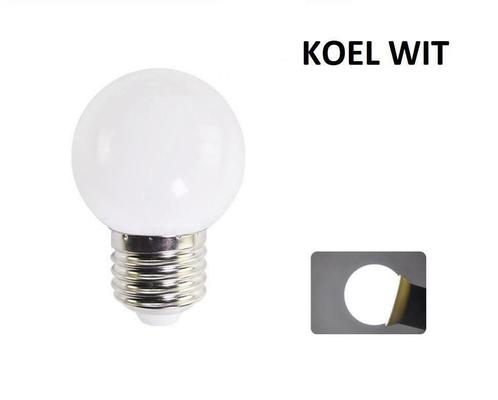LED Bollamp E27 - 2 Watt - Koel Wit, Huis en Inrichting, Lampen | Losse lampen, Nieuw, Ophalen of Verzenden