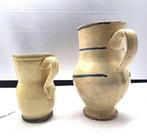 Kruik (2) - Keramiek - ITALIË maiolica ANTIEK