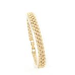 Gouden Rolex president band schakelarmband | 20 cm, Sieraden, Tassen en Uiterlijk, Armbanden, Ophalen of Verzenden, Gebruikt, Overige kleuren
